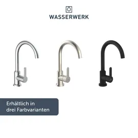 wasserwerk »WK 5, Wasserhahn, Küche, Einhebelmischer«, silberfarben