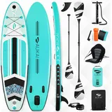 Aukai Stand Up Paddle Board 320 x 76 x 15 cm türkis