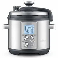 Sage the Fast Slow Pro, 6 l, Edelstahl, Tasten, Drehregler, Digital, LCD, Edelstahl - Silber