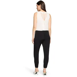 Vera Mont Overall "Damen mit Cut-Outs", Damen, Gr. 44, Normalgrößen, schwarz (schwarz, weiß), Jersey, Obermaterial: 95% Polyester, 5% Elasthan. Besatz: 100% Polyester. Futter: 100% Polyester, figurumspielend, Rundhals, Overalls Overall, Cut-Outs