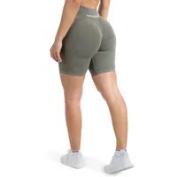 SMILODOX Damen Shorts Batik Olive olivgrün XS