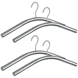 Wenko Kleiderbügel Dry 4er Set Edelstahl