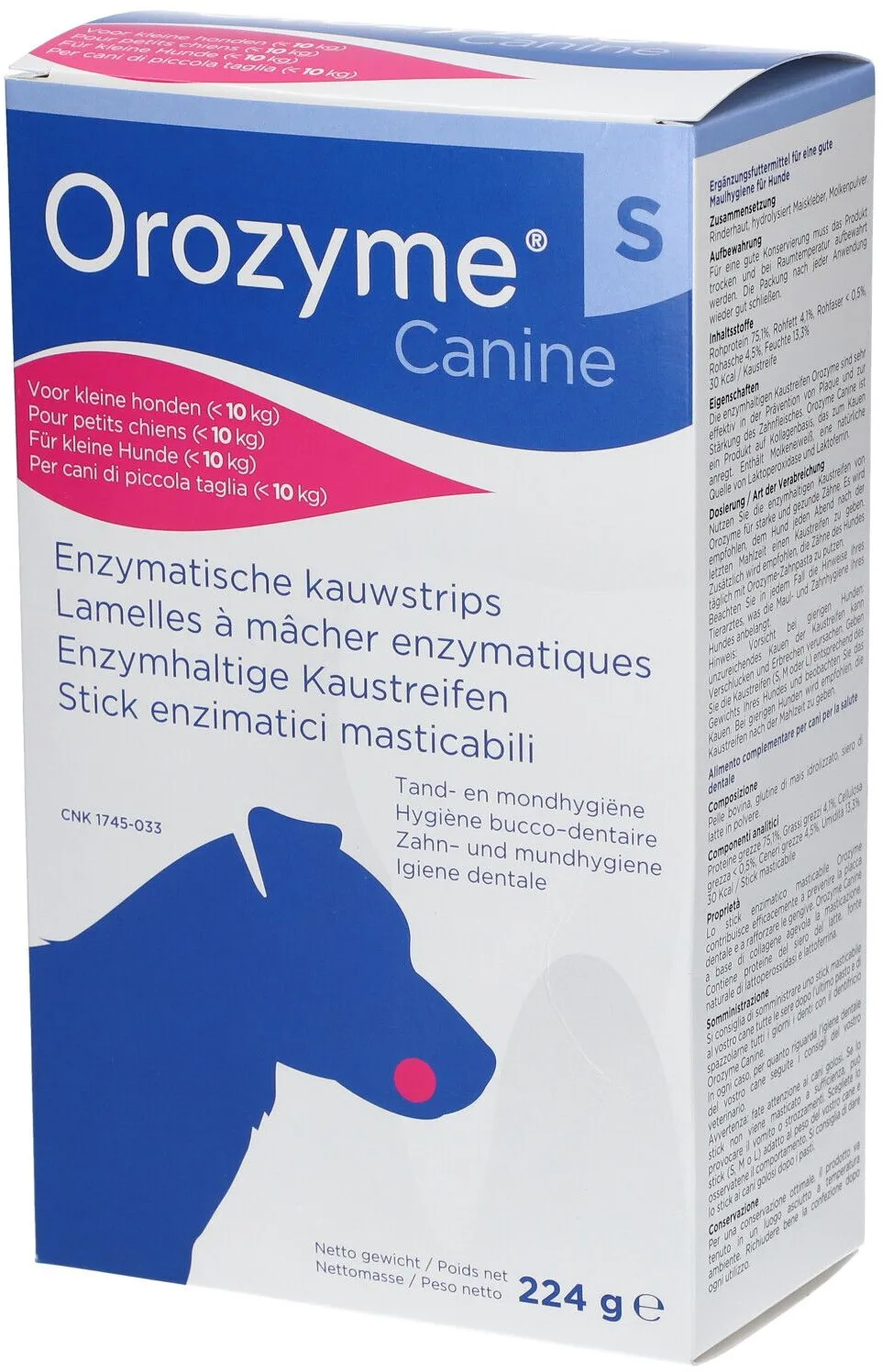 Orozyme® Canine Enzymhaltige Kaustreifen S  < 10 kg