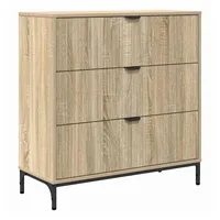 VidaXL Sideboard Sonoma-Eiche 79,5 x 33 x 82 cm