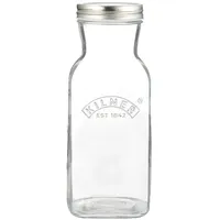 Kilner Saftflasche zum Befüllen 1 L | Aufbewahrung und Konservierung aller selbstgemachten Joghurts, Säfte und Milch | auslaufsichere Glas Trinkflasche mit Schraub-Deckel | Flasche zum Befüllen