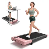 DeerRun Walking Pad mit 6% Steigung, Laufband für Zuhause und Home Office mit App, LED Anzeige und Fernbedienung bis 136 kg