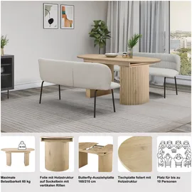 OTTO home Gartempe 160 x 76 x 90 cm beige