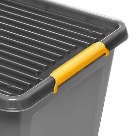 Kreher Aufbewahrungsbox 80 l 2-tlg. grau