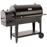 GEDA Grill Pelletsmoker 'Odin' 80°C - 265°C, Pelletgrill mit Direkt Feuer, Räucherofen inkl. Fleischsonde, ausklappbare Ablage, Smoker elektrisch ('ODIN95', digitale Steuerung)
