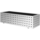 OFITURIA Jardinera para Exterior Grande Rectangular con Ruedas Macetero para Plantas Artificiales Apto para Parques y Jardines