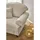 furn.design Sessel Adelina Textil 110 x 95 x 100 cm Beige mit Kissen