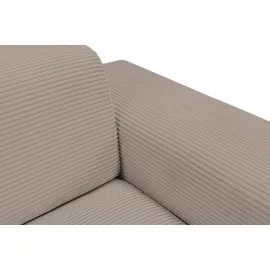 werk2 Zeus U-Form«, Curvy Trend Wohnlandschaft mit urbaner Optik auch in weichem Cord grau (hellgrau, beige), (59814020-0)