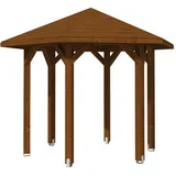 SKANHOLZ Skan Holz Pavillon Nancy 1 Leimholz, lasiert in Nussbaum