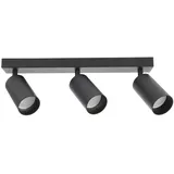 EDO Spot Deckenleuchte MALGA 3 schwarz 3-flammig 3x GU10 EDO777349 EDO