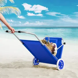 CASARIA Sonnenliege Klappbar 115 x 60 x 22 cm Blau