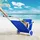 CASARIA Sonnenliege Klappbar 115 x 60 x 22 cm Blau