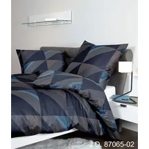 JANINE J.D. 87065 nachtschattenblau 135 x 200 cm + 80 x 80 cm