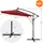 ML-Design Ampelschirm Ø 300 cm Rot