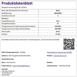 Bosch Herdset EcoClean mit Induktionskochfeld 60 cm