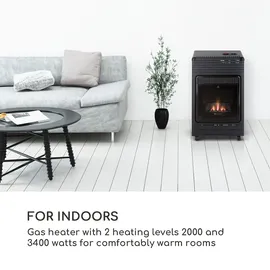 Blumfeldt Andora Flame Gasheizofen Gasheizer Feuerschein bis 3,4kW