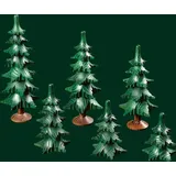 Erzgebirgische Volkskunst Richard Glässer GmbH Baum Bäume 6 Kränze mit Stamm Höhe= 13,5cm, NEU, 27116