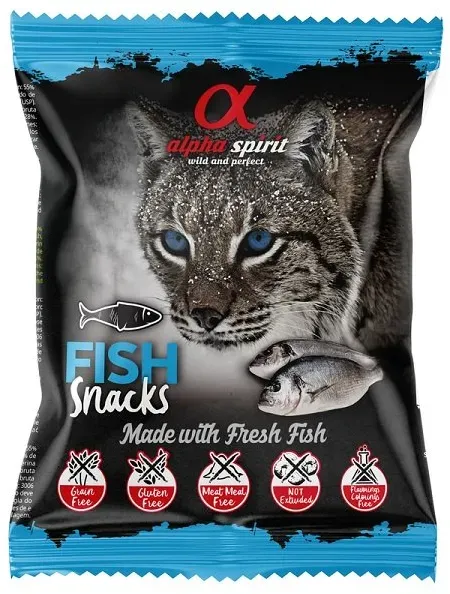 ALPHA SPIRIT Würfel Katzenleckerli Fisch 50 g