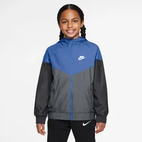 NIKE K NSW WR HD JKT MIDNIGHT NAVY/BLACK/WHITE, MIDNIGHT NAVY/BLACK/WHITE, L