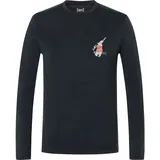 super.natural LIL Bunny Brush LS Langarmshirt Schwarz XXL