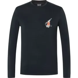 super.natural LIL Bunny Brush LS Langarmshirt Schwarz XXL