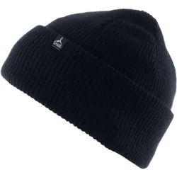 Wintermütze Hermit Rip Grob Strickmütze Unisex Beanie Mütze Merino Wolle schwarz No Size