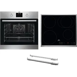 AEG KOMB307PI Serie 6000 mit SurroundCook, Einbaubackofenset (Induktionskochfeld, A+, 72 l)
