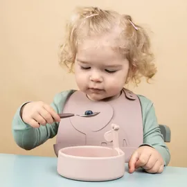 Done by Deer Peekaboo First Meal Geschirr-Set Deer Friends, powder