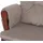 Mendler Relaxsessel HWC-C76 Cord 52 x 100 x 80 cm Hellgrau mit Hocker