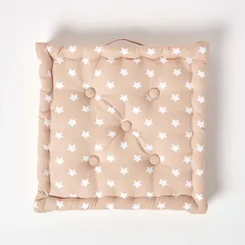 Homescapes Kissenbezug Sterne 40 x 40 cm Beige