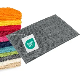WohnDirect Badematte PARIS Grau 80 x 50 cm