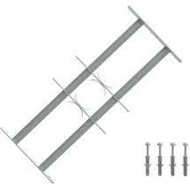 vidaXL Sicherheitsgitter für Fenster mit 2 Querstangen 3 pcs