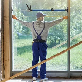 Tectake tectake® 6er-Set Türspanner, stufenlos höhenverstellbar, Belastbarkeit 30 kg je Spanner, mit Schnellspannsystem