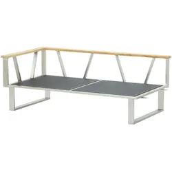 Zebra 2-Sitzer Sofa Armlehne links  Belvedere , grau , Maße (cm): B: 156 H: 75 T: 82.5
