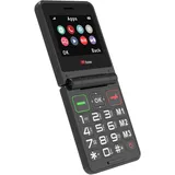 Klapphandy TTfone TT660 mit faltbarem Design, großen Tasten, Notruf, Langer Akkulaufzeit und 3G & 4G LTE Konnektivität (mit USB-Kabel)