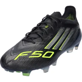 adidas F50 Elite FG Core Black/Iron Metallic/Lucid Lemon 44
