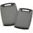 STONELINE Schneidebrett-Set Kunststoff 2-tlg. 42 x 25 cm / 36 x 22 cm Grau/Schwarz