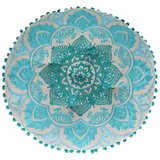 Marrakesch Orient & Mediterran Interior MARRAKESCH Sitzkissen Rund aus Baumwolle Inklusive Füllung ø 50cm Bodenkissen Bashar als Orientalische Dekoration