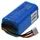 Techtek Akku für T20+ N18650CP 4S1P 14,4V Blau