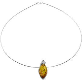 Ostsee-Schmuck Halsreif Gleiter-Majken Silber 925/Bernstein