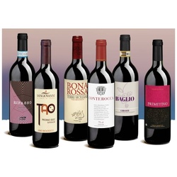 Probierpaket «Rotwein aus Italien» Bella Italia: 6 Rotweine aus den schönsten Weinregionen, Bio Probierpakete