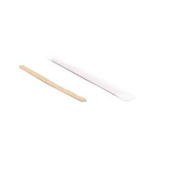 Paperlynen Rührstäbchen aus Holz für Kaffee 115x6x1,1 mm einzeln verpackt - Material: Holz -  10000 Stück