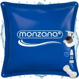 monzana Poolkissen Winter XL blau PVC