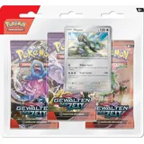 Pokémon Pokémon-Sammelkartenspiel: 3er-Pack Karmesin & Purpur – Gewalten der Zeit: Mopex (3 Boosterpacks & 1 holografische Promokarte)