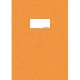 Herma Heftumschlag mit Baststruktur orange Kunststoff DIN A4