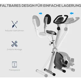 Homcom Fahrradtrainer mit Magnetwiderstand schwarz/weiß